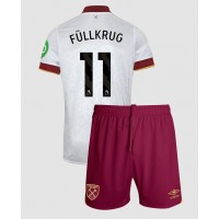 Maglia Calcio West Ham United Niclas Fullkrug #11 Terza Divisa Bambino 2024-25 Manica Corta (+ pantaloncini)